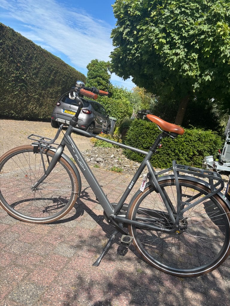 Puch herenfiets grijs, Fietsen en Brommers, Fietsen | Heren | Herenfietsen, Terugtraprem, Gebruikt, Versnellingen, 57 tot 61 cm