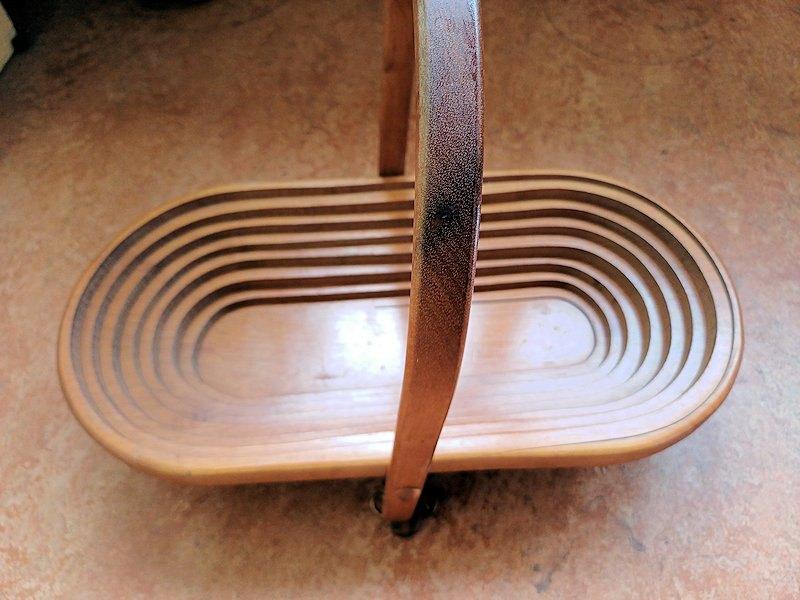 opvouwmand, folding basket, Ophalen, 40 tot 60 cm, 30 cm of meer, Bruin