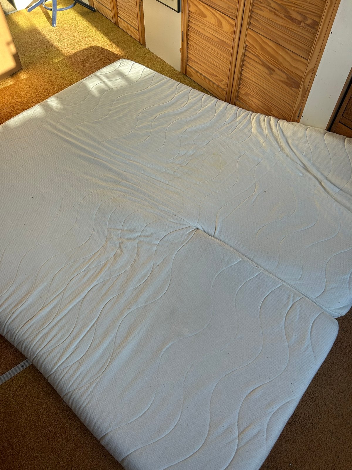 Split topper matras 200x180 cm, Ophalen, Gebruikt, Tweepersoons, Matras