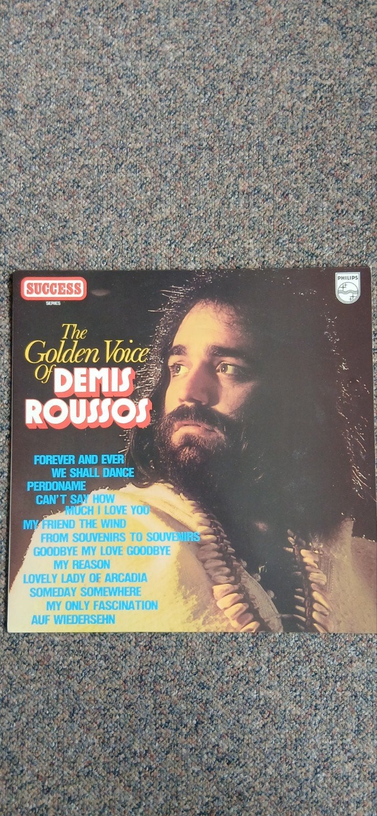 Demis Roussos - The Golden Voice LP (Philips Success Series), Ophalen, LP, Gebruikt, Pop