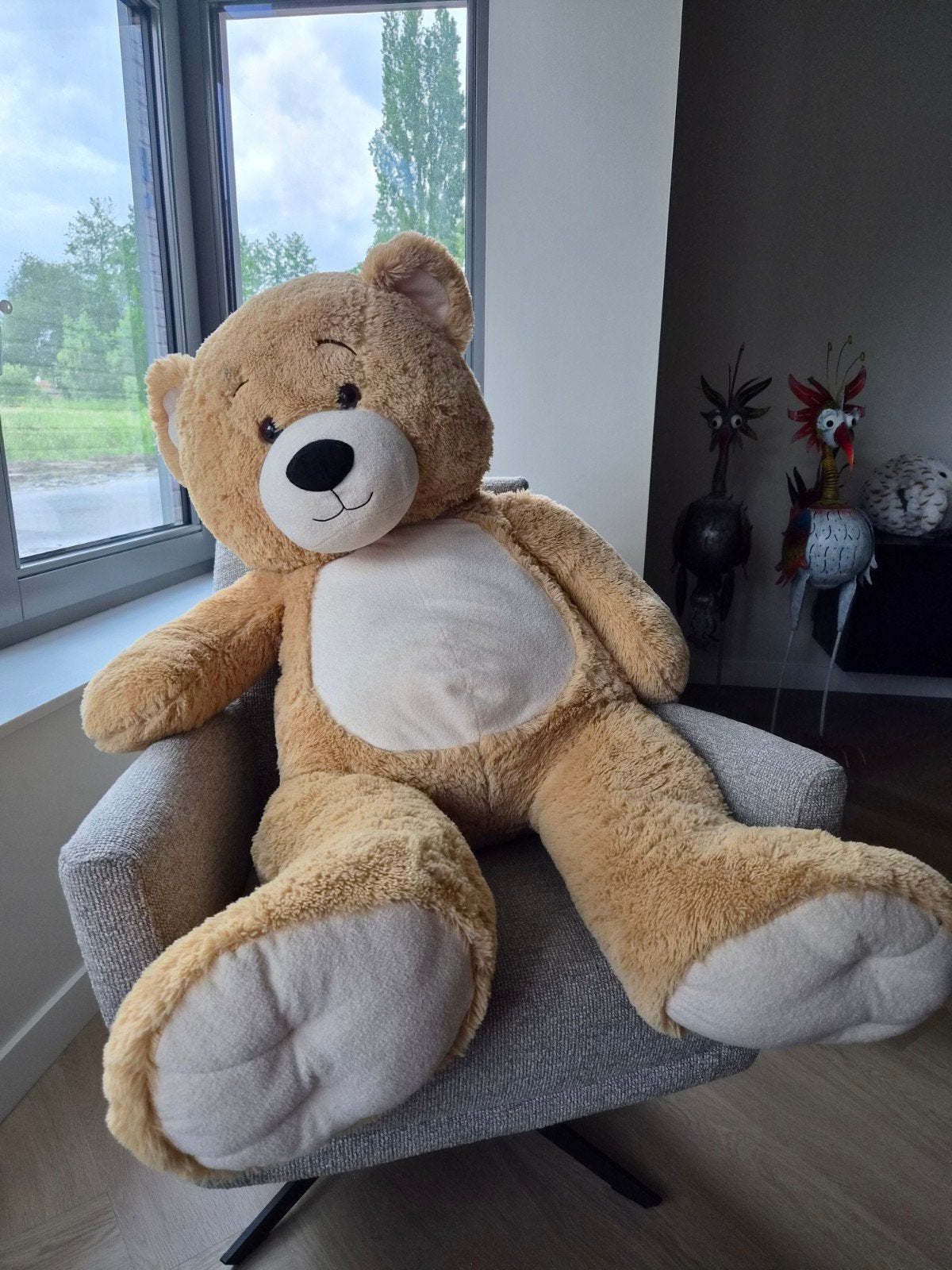 Grote knuffelbeer, Ophalen, Beer, Zo goed als nieuw, Bruin