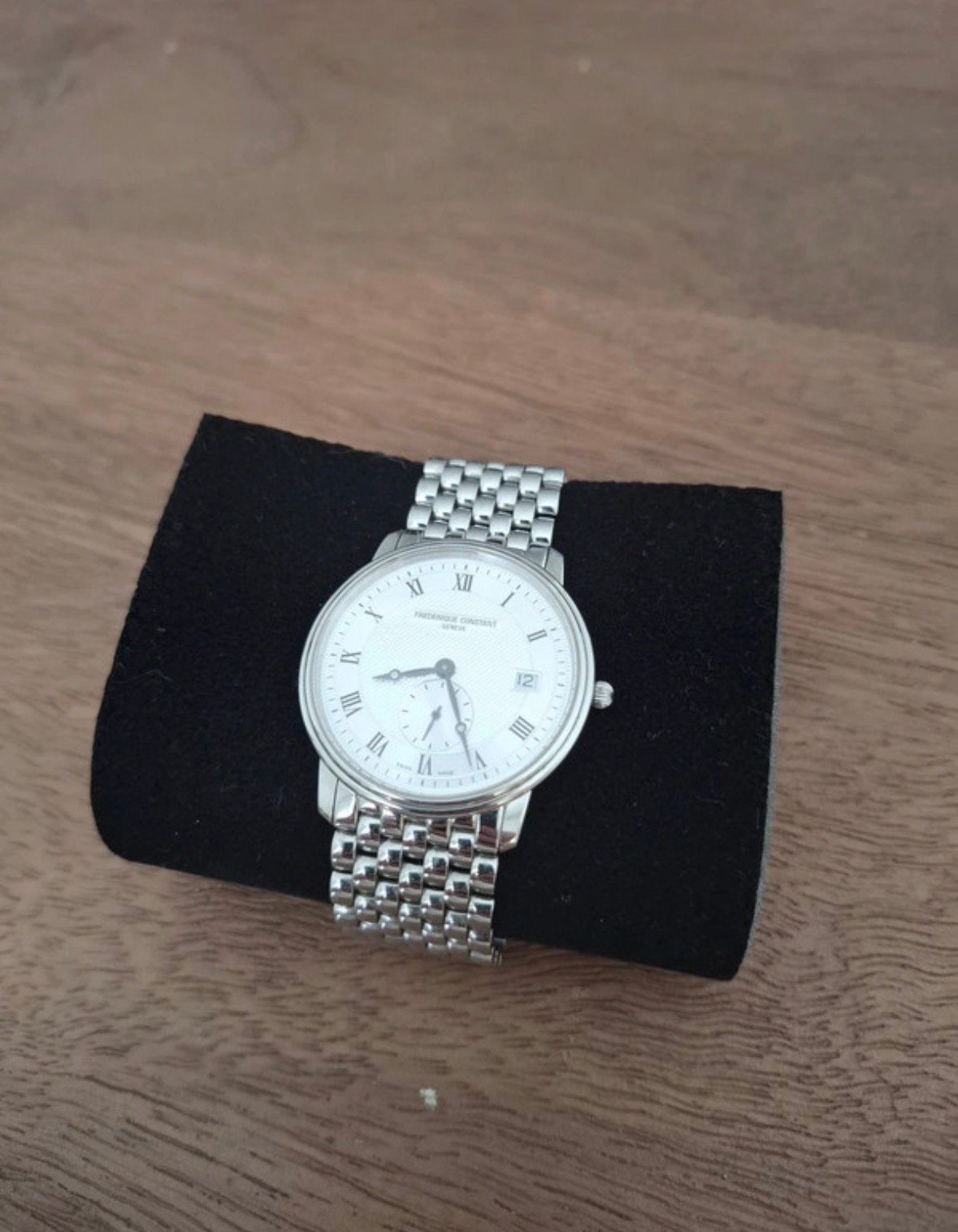 Frederique Constant Slimline FC-245M4S6B, Overige merken, Staal, Staal, Polshorloge