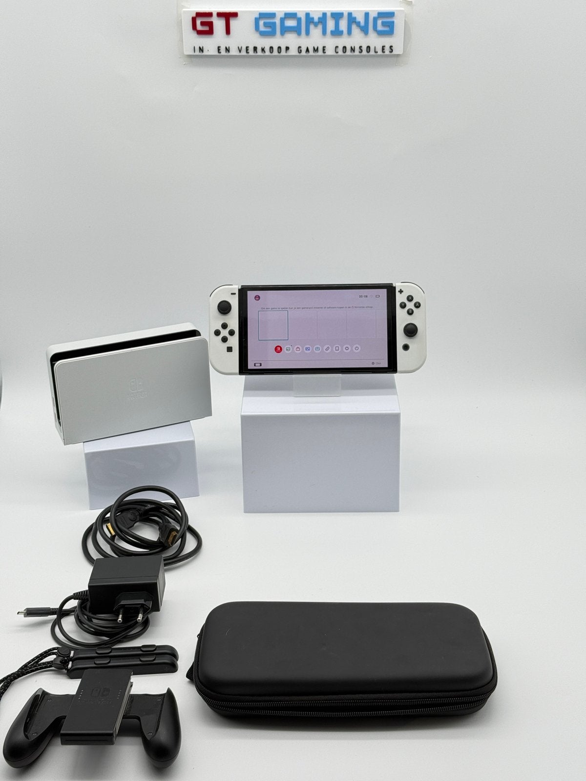 OLED NINTENDO SWITCH 2025 160GB + GARANTIE + TASJE, Met 2 controllers, Ophalen of Verzenden, Zo goed als nieuw, "
