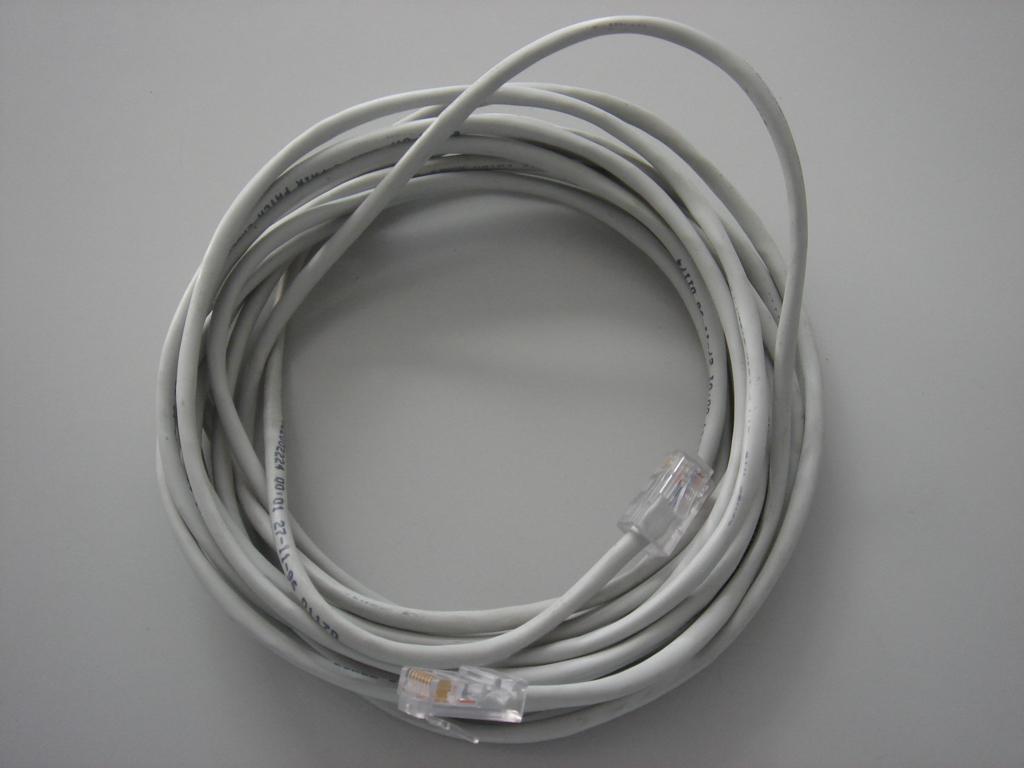Grijze UTP CAT5 Netwerkkabel  -  3 meter kabel , Ophalen of Verzenden, Gebruikt