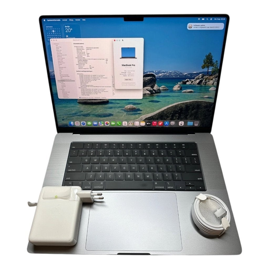 MacBook Pro 16” 2023 M2 Max 64GB 4TB SSD – 2 jaar garantie, 1 TB of meer, 64 GB of meer, Qwerty, Zo goed als nieuw