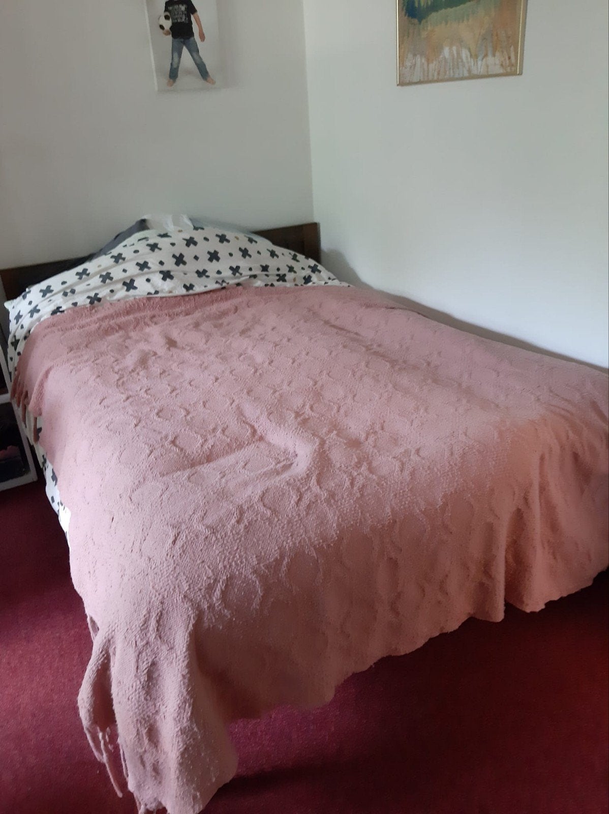 Gratis bed, Huis en Inrichting, Slaapkamer | Boxsprings, 140 cm, Twijfelaar, Wit, Grijs, Ophalen of Verzenden
