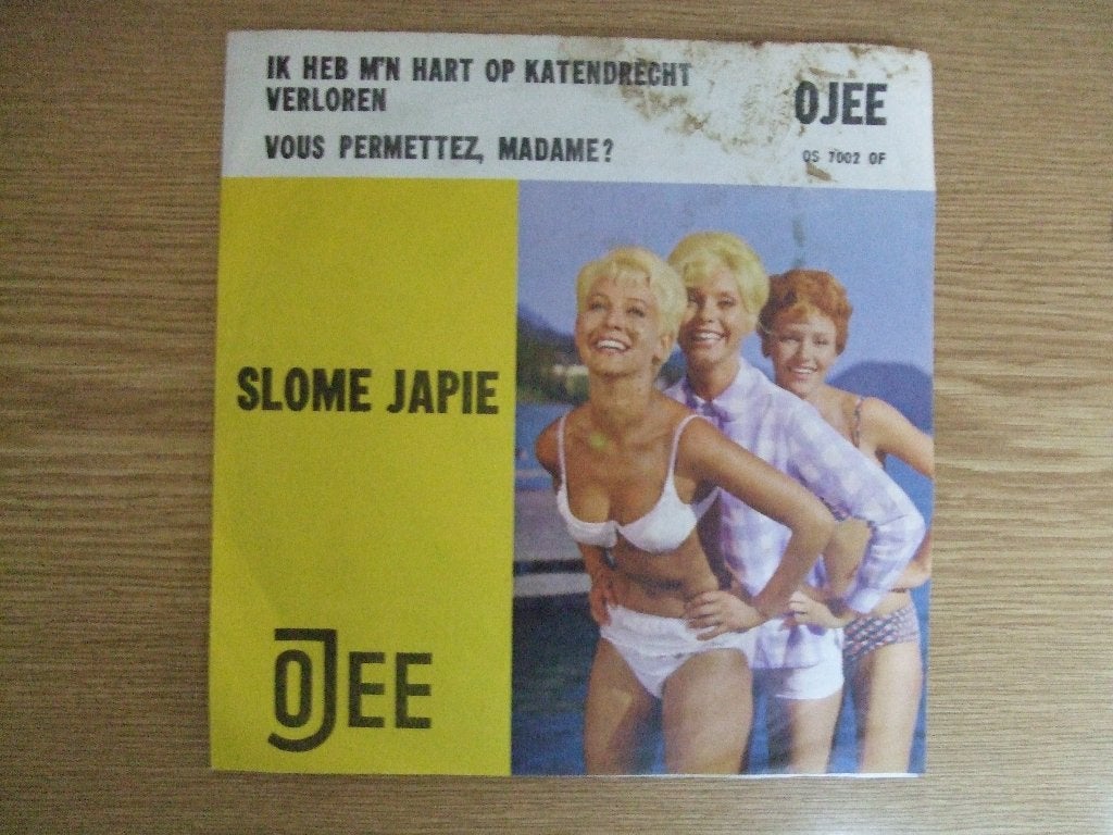 OJEE 7002    SLOME JAPIE     IK HEB M'N HART OP KATENDRECHT, 7 inch, Ophalen of Verzenden, Zo goed als nieuw, Nederlandstalig