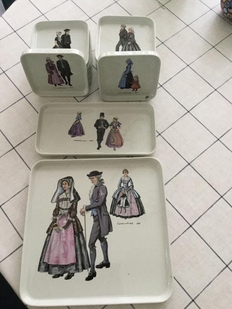 Oud hollands gebaks/cakestel, Ophalen, Zo goed als nieuw, Overige stijlen, Porselein
