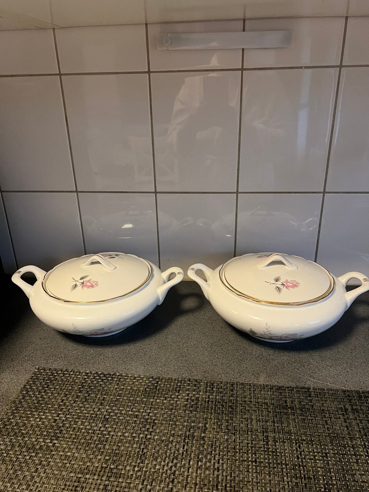 Soepterrine twee stukken, Ophalen of Verzenden, Zo goed als nieuw, Overige materialen, Pot, Bus of Blik