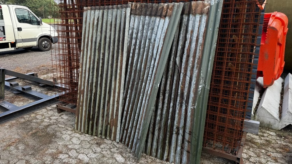 vintage Golfplaten van metaal, gebruikt, Ophalen, Gebruikt, Overige metalen