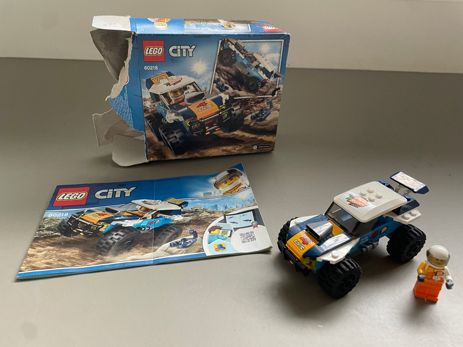 Lego City 60218 Woestijnrallywagen - Nieuw met doos en boekj, City, Lego, Nieuw, Ophalen of Verzenden