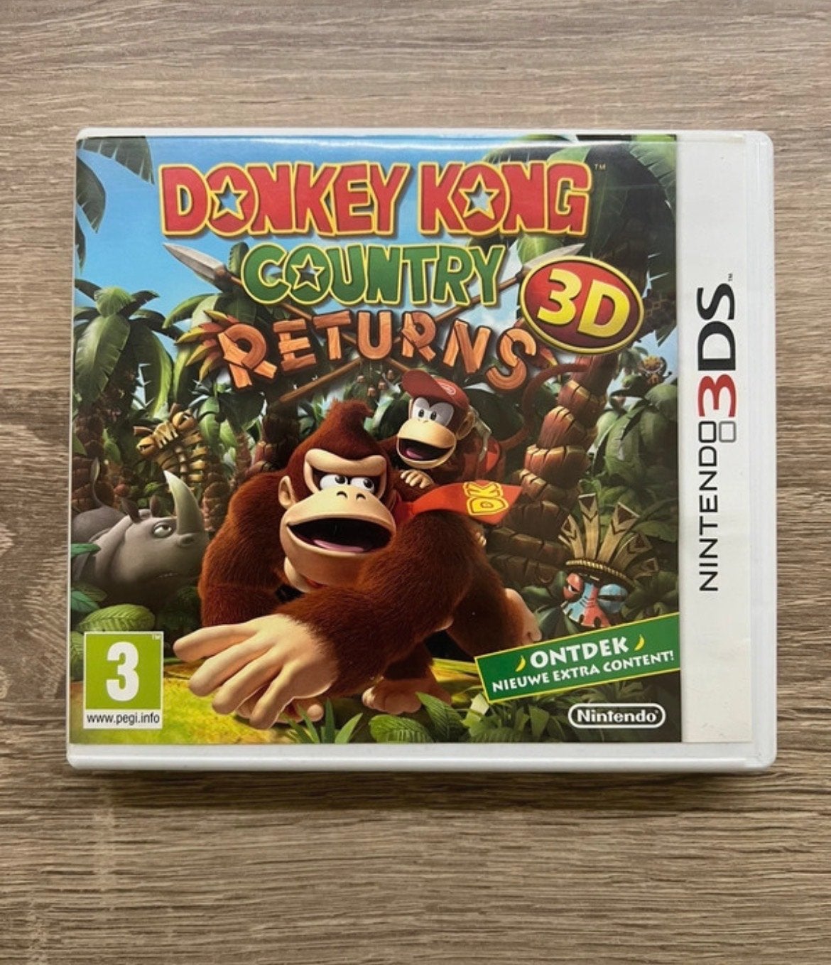 Donkey Kong Country Returns 3D (Nintendo 3DS) NL Compleet, Spelcomputers en Games, Games | Nintendo 2DS en 3DS, 1 speler, Ophalen of Verzenden