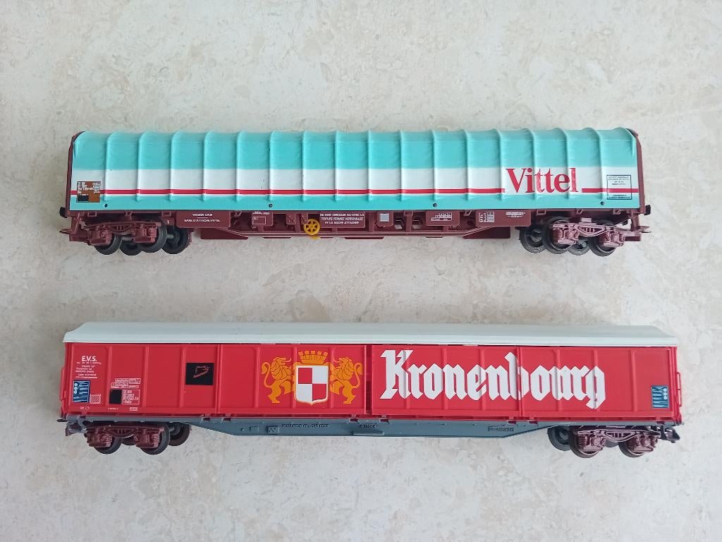 H0#488 Jouef goederenwagon; HJ6202, HJ6274., Gebruikt, Gelijkstroom, Jouef, Wagon