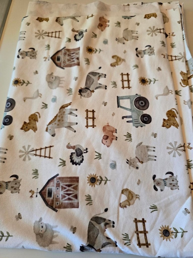 tricot katoen off white boerderij (113), 120 cm of meer, Wit, Nieuw, Ophalen of Verzenden