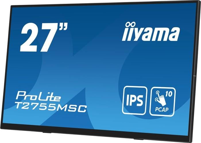 iiyama ProLite T2755MSC-B1 27" Full HD Touchscreen Monitor, Gebruikt, Iiyama, HDMI, Full HD