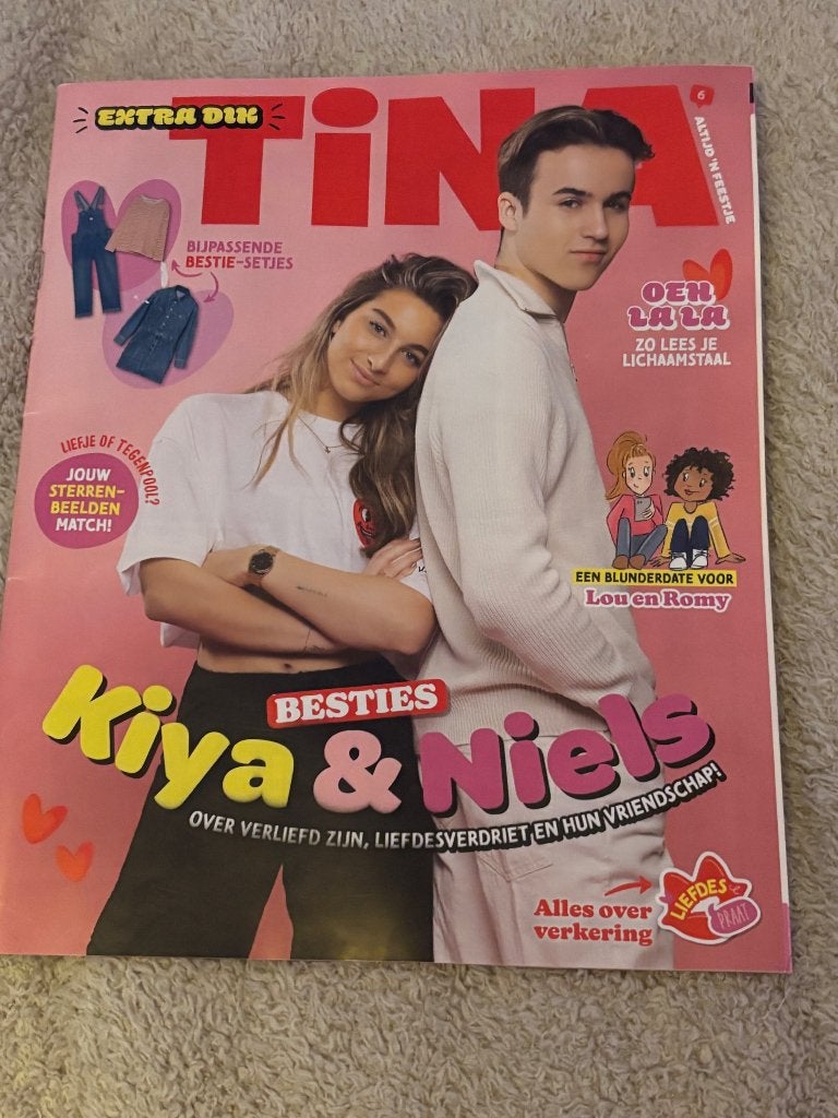 TINA extra dik met besties Kiya&Niels, Boeken, Ophalen of Verzenden, Nieuw, Damesbladen
