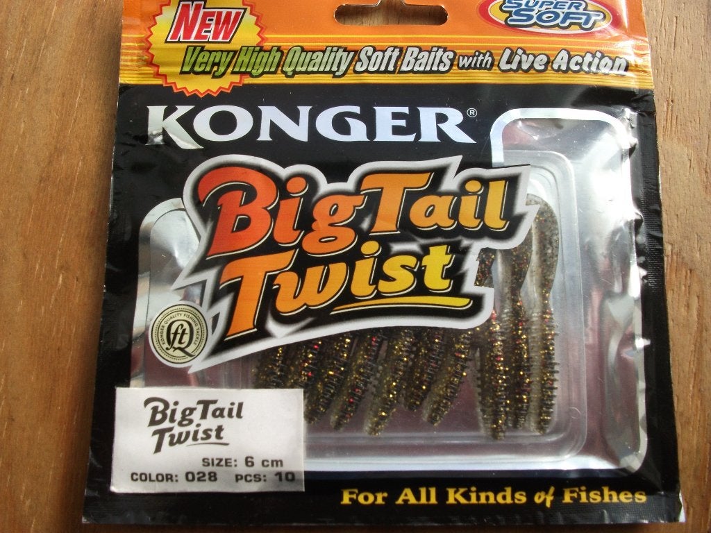 10 stuks Konger Big Tail Twist / roofvis shads / kunstaas, Ophalen of Verzenden, Nieuw, Kunstaas