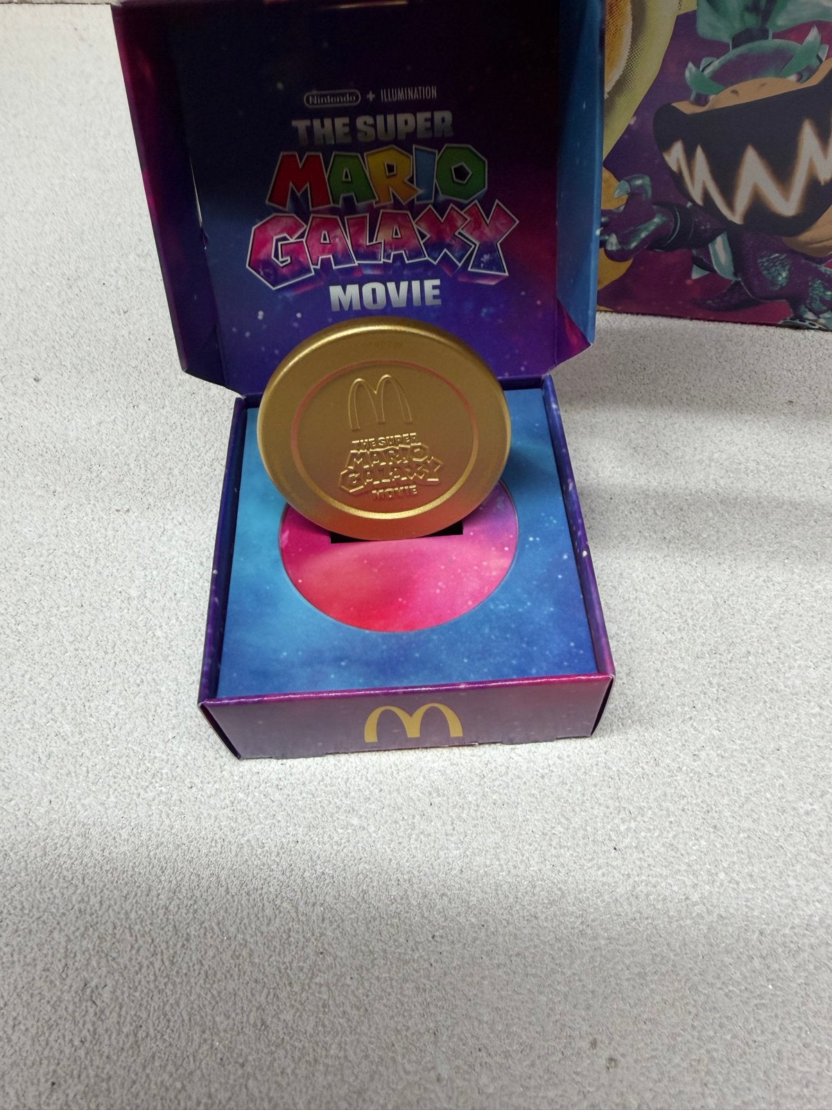 McDonald's Super Mario Galaxy Movie Happymeal Box, Ophalen of Verzenden, Zo goed als nieuw