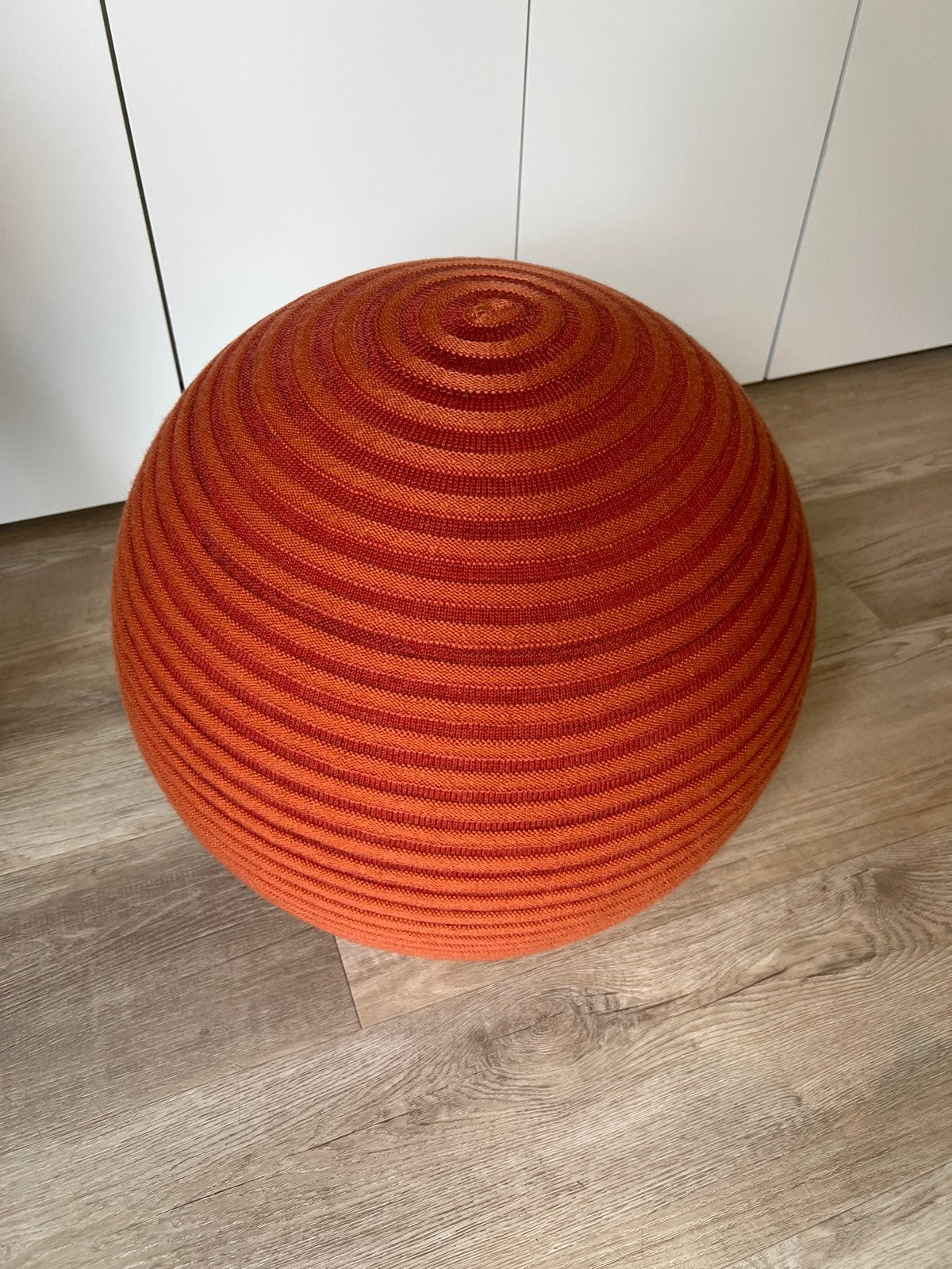 Montis Branie Beach Poef - Oranje/Rood, Ophalen, Rond, Zo goed als nieuw, Stof