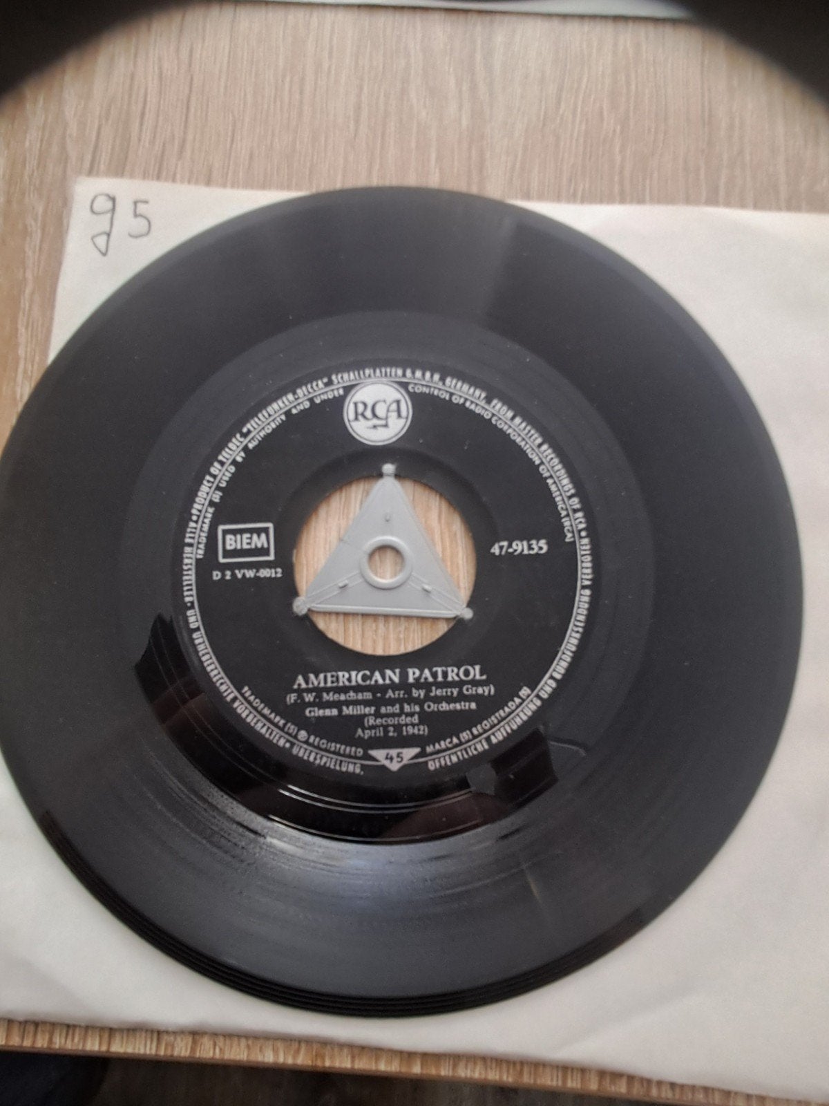 Glenn Miller - American Patrol 7 inch vinyl single, Cd's en Dvd's, Gebruikt, 7 inch, Ophalen of Verzenden, EP