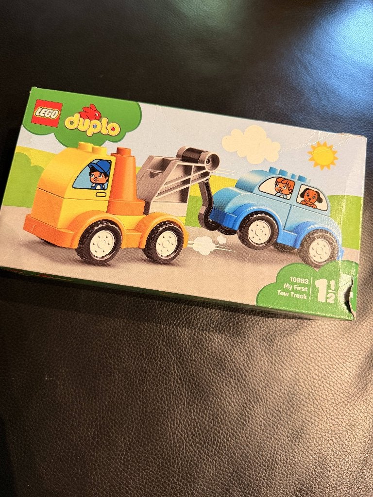 LEGO Duplo 10883 Mijn eerste sleeptruck en auto, Ophalen of Verzenden, Zo goed als nieuw, Compleet, Duplo