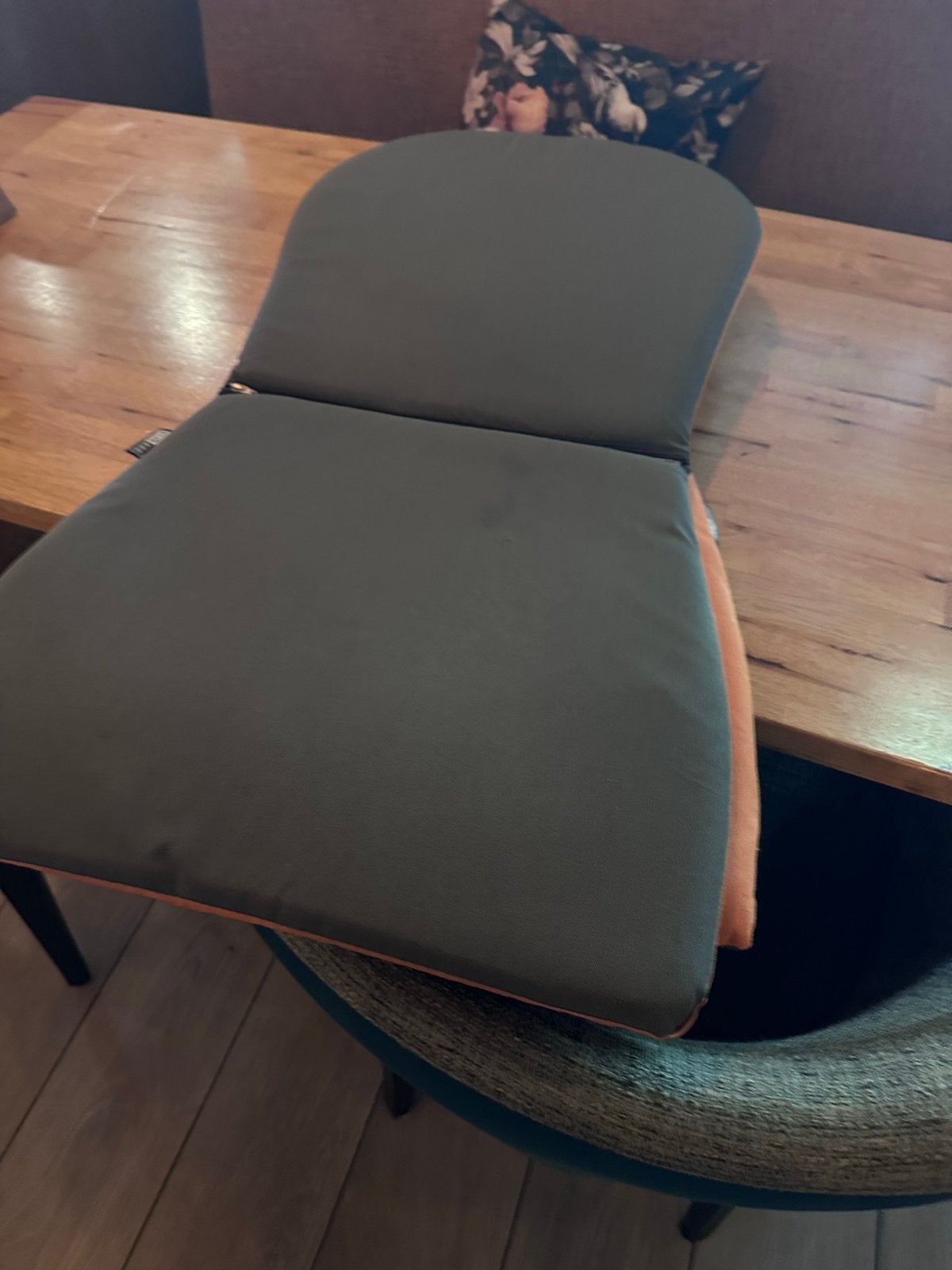 Texels ligkussen voor buiten - Oranje/Grijs, Zakelijke goederen, Ophalen, Gebruikt