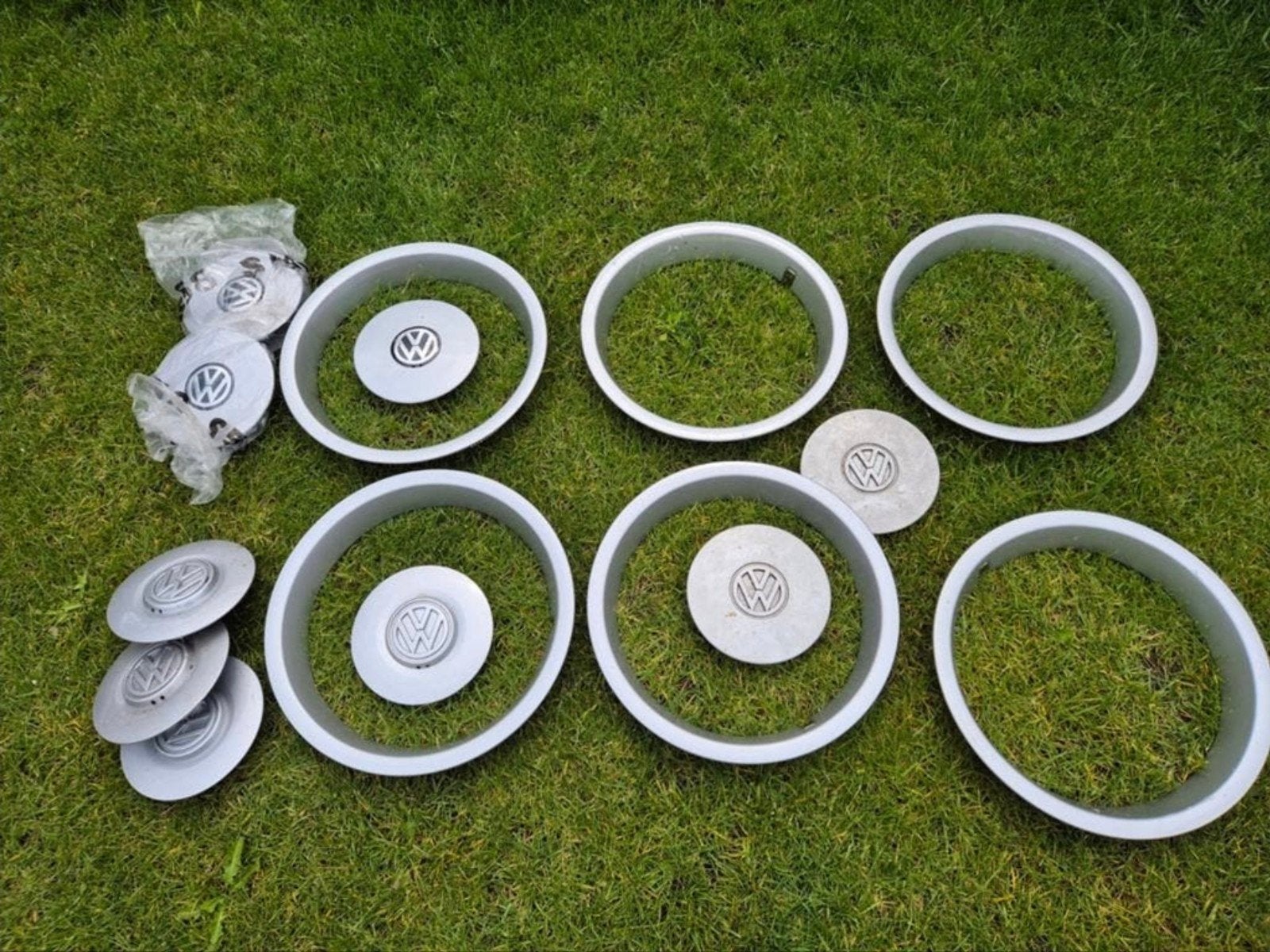 VW velgring en naafdoppenset oa. Golf 3, Polo, Vento etc, Ophalen of Verzenden, Zo goed als nieuw