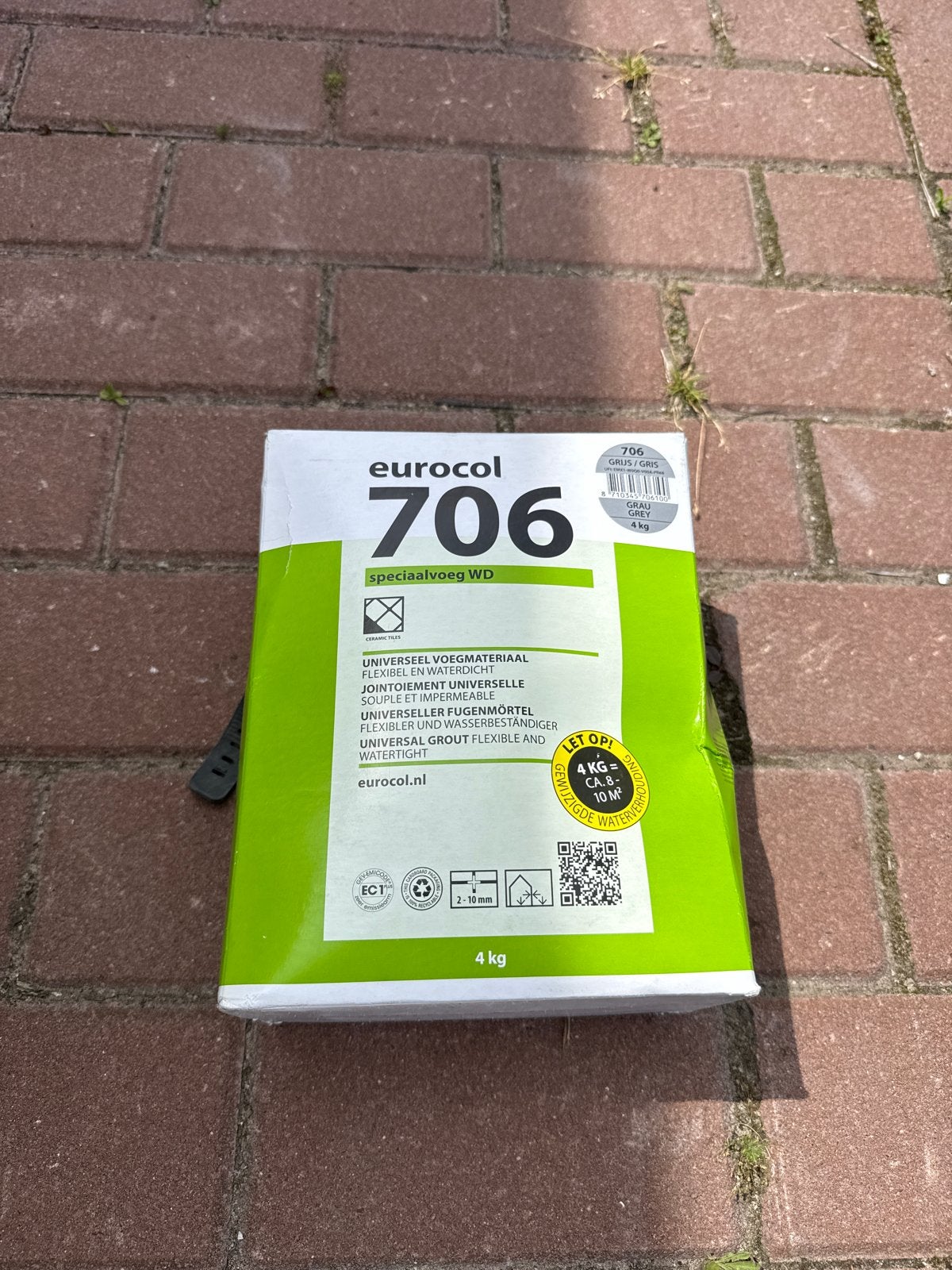 Eurocol 706 Speciaalvoeg WD - Nieuw, Grijs 4kg, Ophalen, Nieuw, Overige materialen, Overige typen