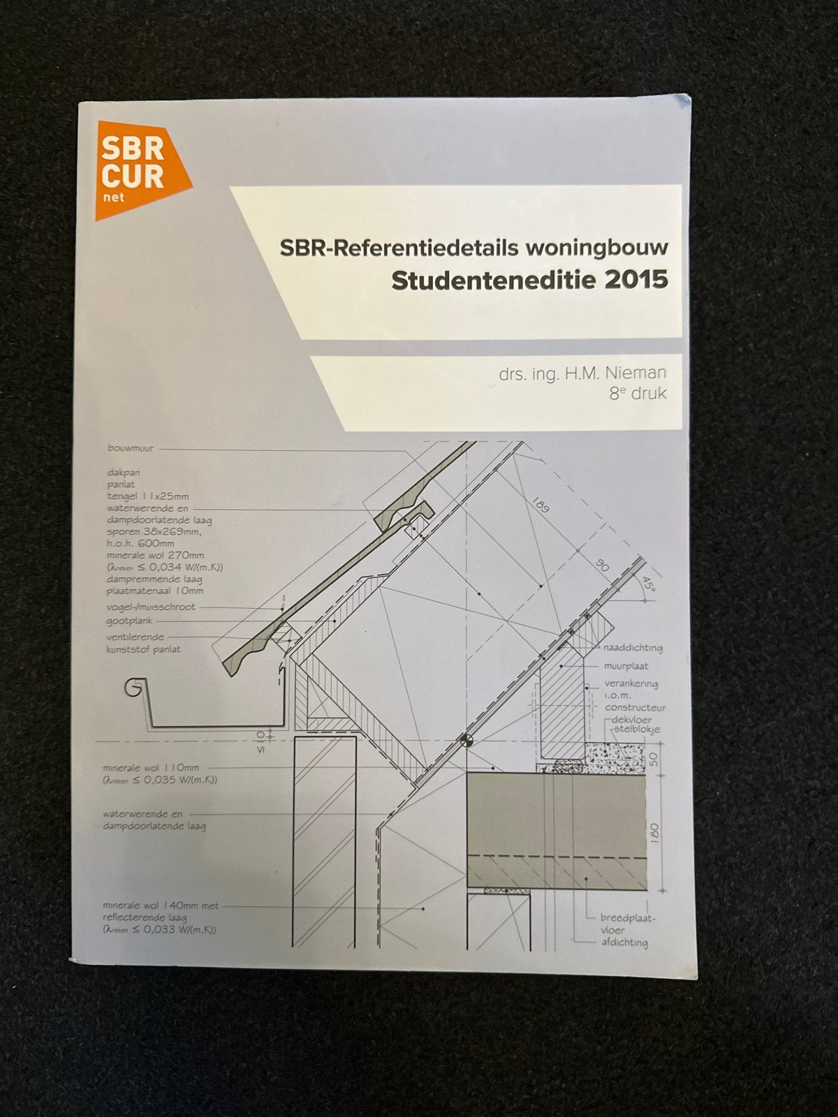 SBR-Referentiedetails Woningbouw Studenteneditie 2015, Ophalen of Verzenden, Beta, Zo goed als nieuw, HBO