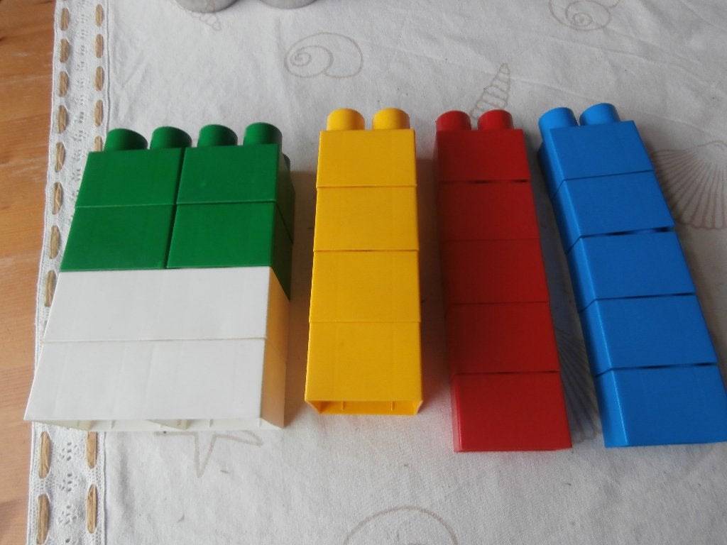 Bouwstenen plastic blokken groot Abrick div kleuren en maten, Ophalen of Verzenden, Gebruikt, Abrick