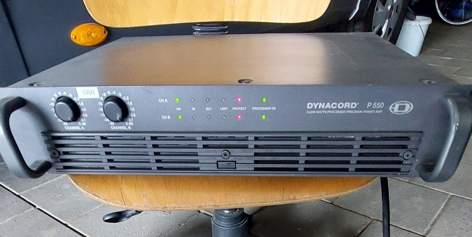 VERSTERKER  DYNACORD P 550, Ophalen, Gebruikt, 120 watt of meer, Overige merken