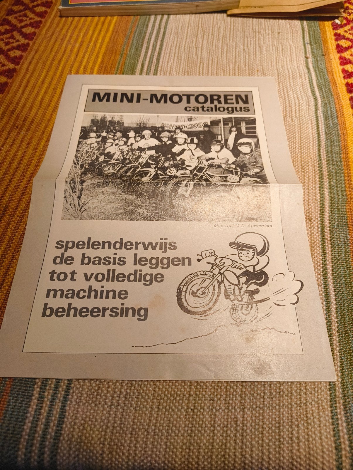Vintage brochure mini bikes, Ophalen of Verzenden, Gebruikt