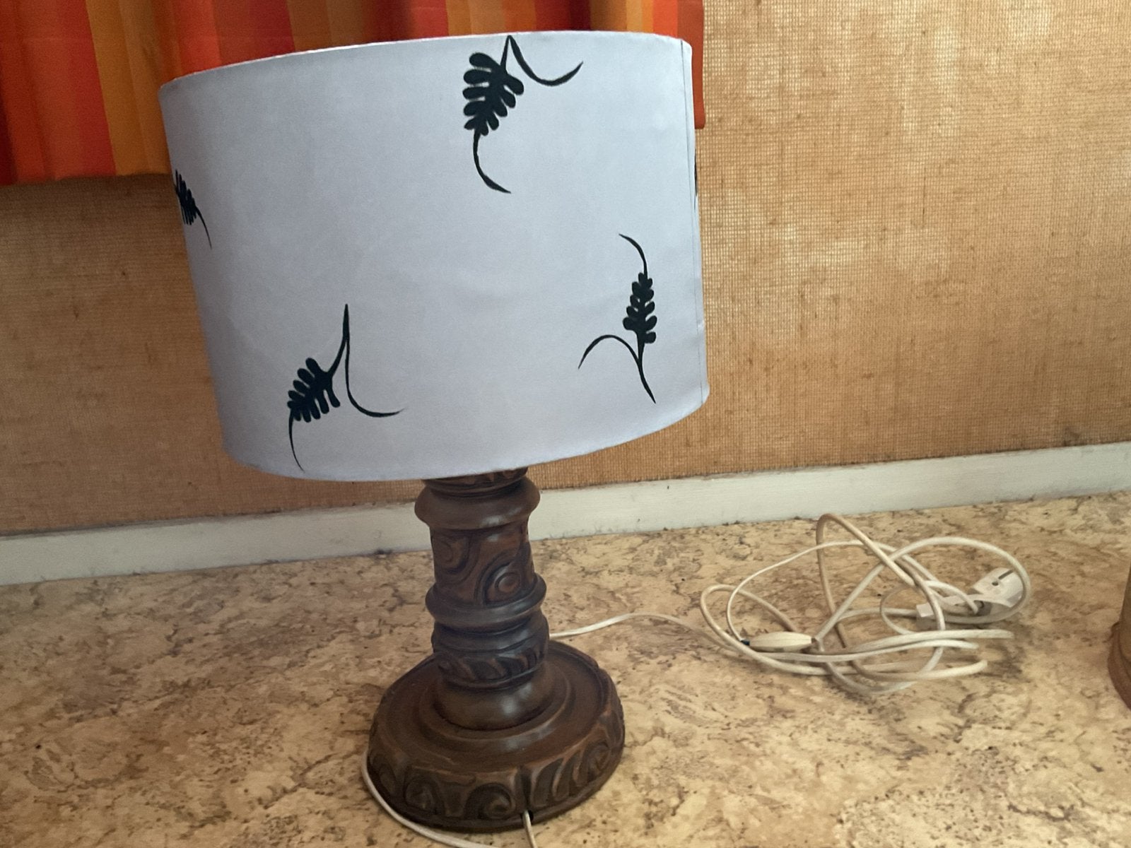 Staande lamp, Gebruikt, Bruin, Ophalen of Verzenden, 21 cm
