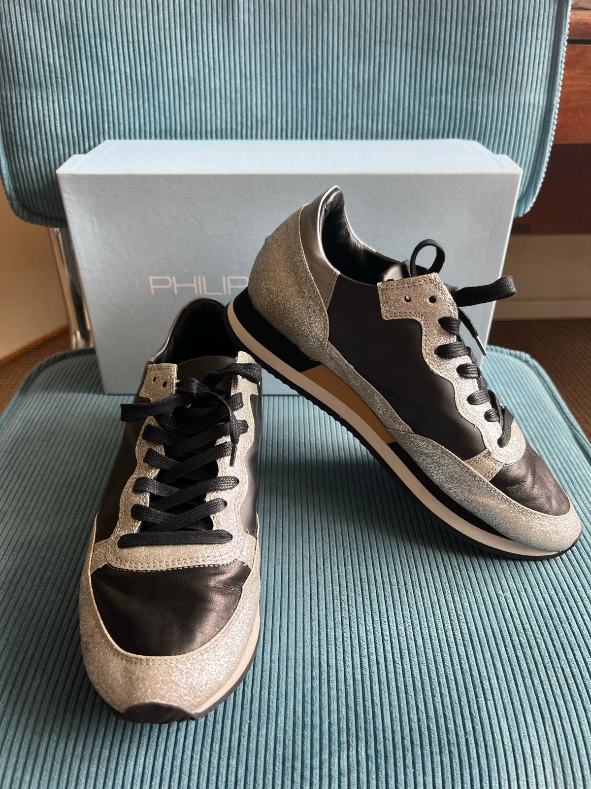Philippe Model sneakers, Zwart, Ophalen of Verzenden, Sneakers of Gympen, Zo goed als nieuw