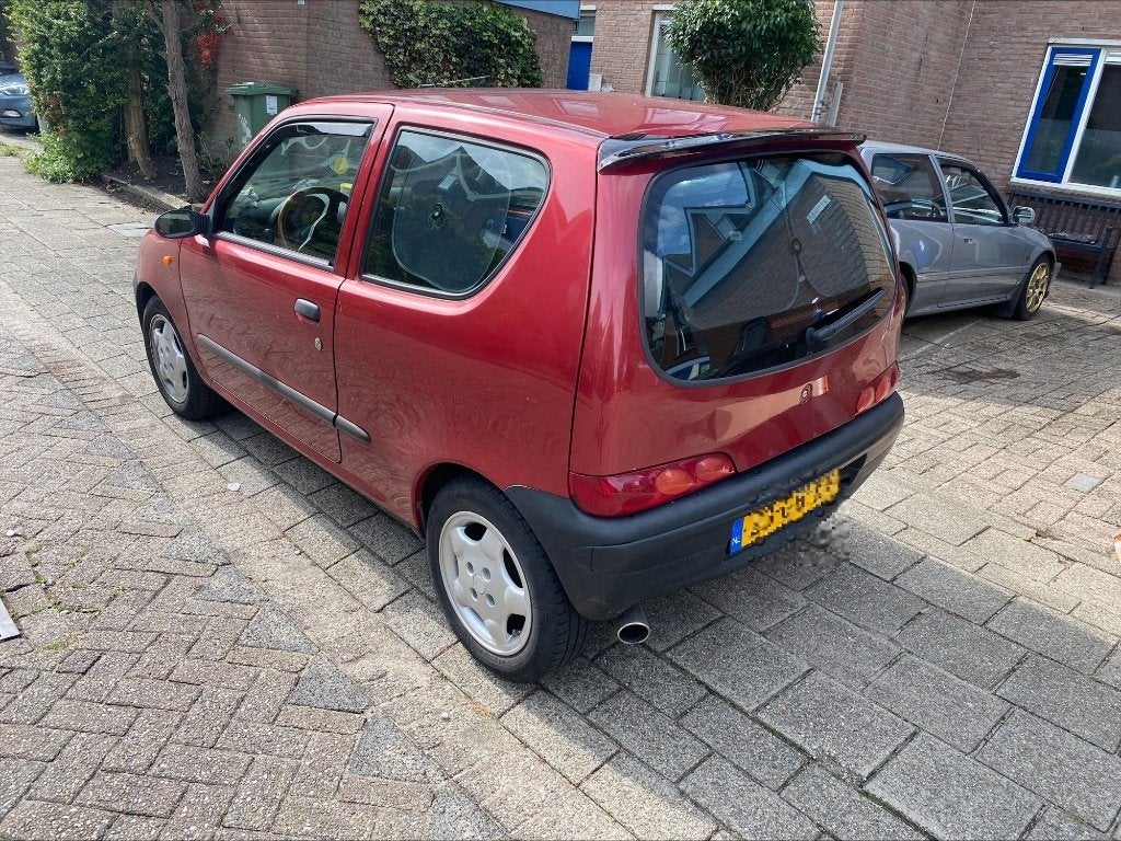 Fiat Seicento dakspoiler & zijwindschermen donker pasvorm, Ophalen of Verzenden