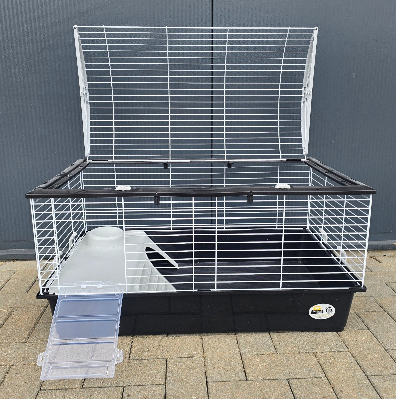 Ferplast konijnenkooi 96x57x56, weinig gebruikt, Kooi, Zo goed als nieuw, Konijn, 75 tot 110 cm