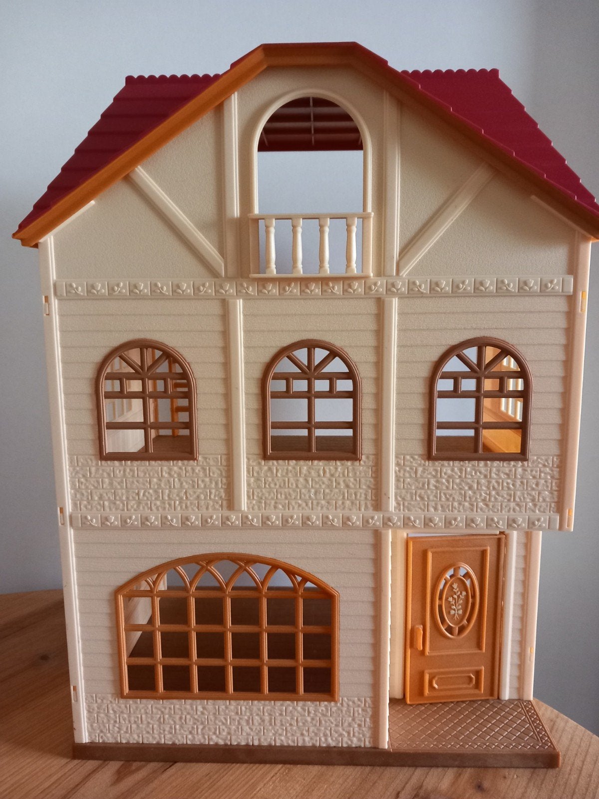Sylvanian Families hoog huis/drie verdiepingen/trap, Ophalen of Verzenden, Gebruikt, Poppenhuis