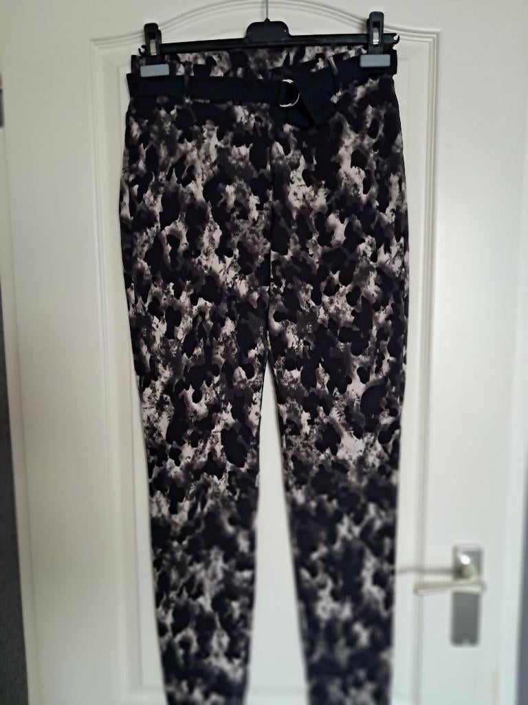 Broek &CO Woman Maat : S Kleur : Zwart Bruin  ( TRAVEL ), Maat 38/40 (M), Zwart, &Co Woman, Nieuw