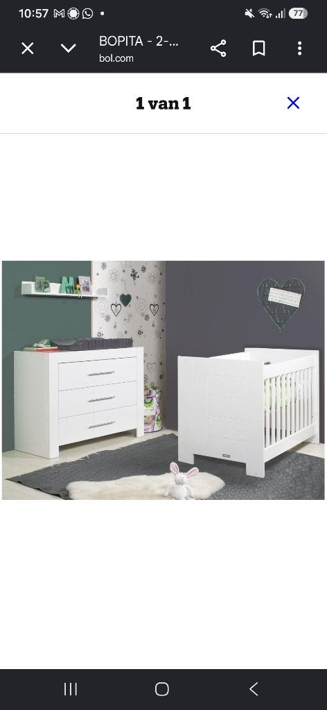 Babykamer en tienerkamer Bopita Manhattan / Manhatten, Ophalen, Gebruikt, Jongetje of Meisje