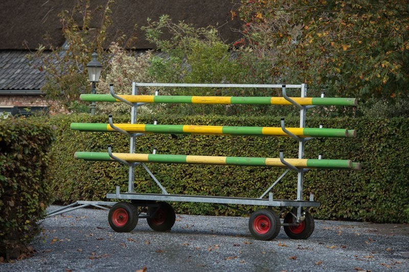 Balkenkar, Hinderniswagen, springmateriaalkar, Opfok, Veld omheiningen, Schaijk, Info@veldomheiningen.nl