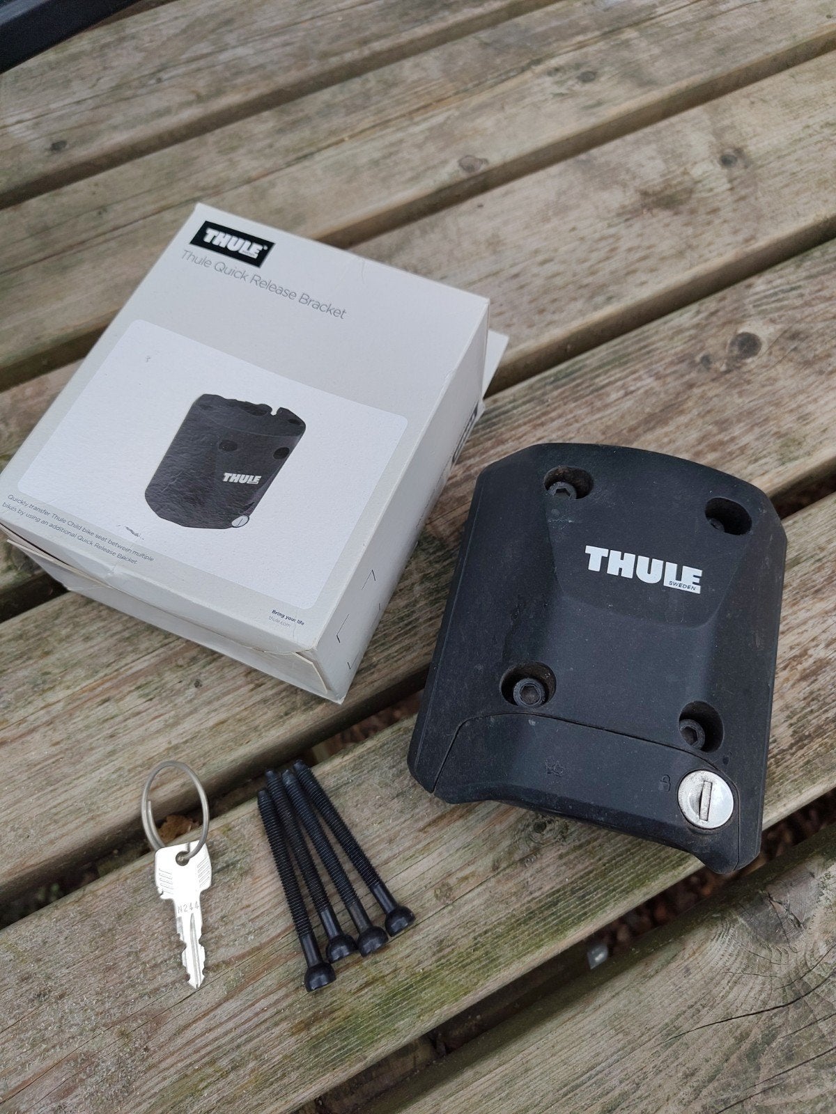 Thule Quick Release Bracket Adapter voor fietszitjes, Achterzitje, 9 t/m 18 kg, Ophalen of Verzenden, Zo goed als nieuw