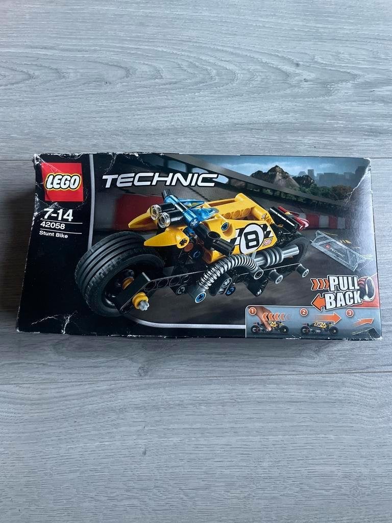 Lego technic 42058 stuntmotor nieuw in verpakking, Kinderen en Baby's, Ophalen of Verzenden, Zo goed als nieuw, Complete set, Lego