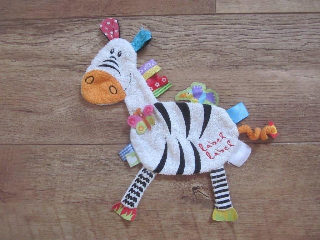 Label label superzacht pluche knuffel  labeldoek zebra paard, Paard, Overige merken, Overige karakters, Nieuw