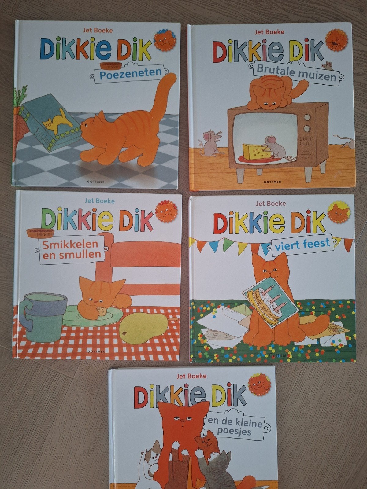 Jet Boeke 5 voorleesboeken van Dikkie Dik, Ophalen of Verzenden, Zo goed als nieuw, Fictie algemeen