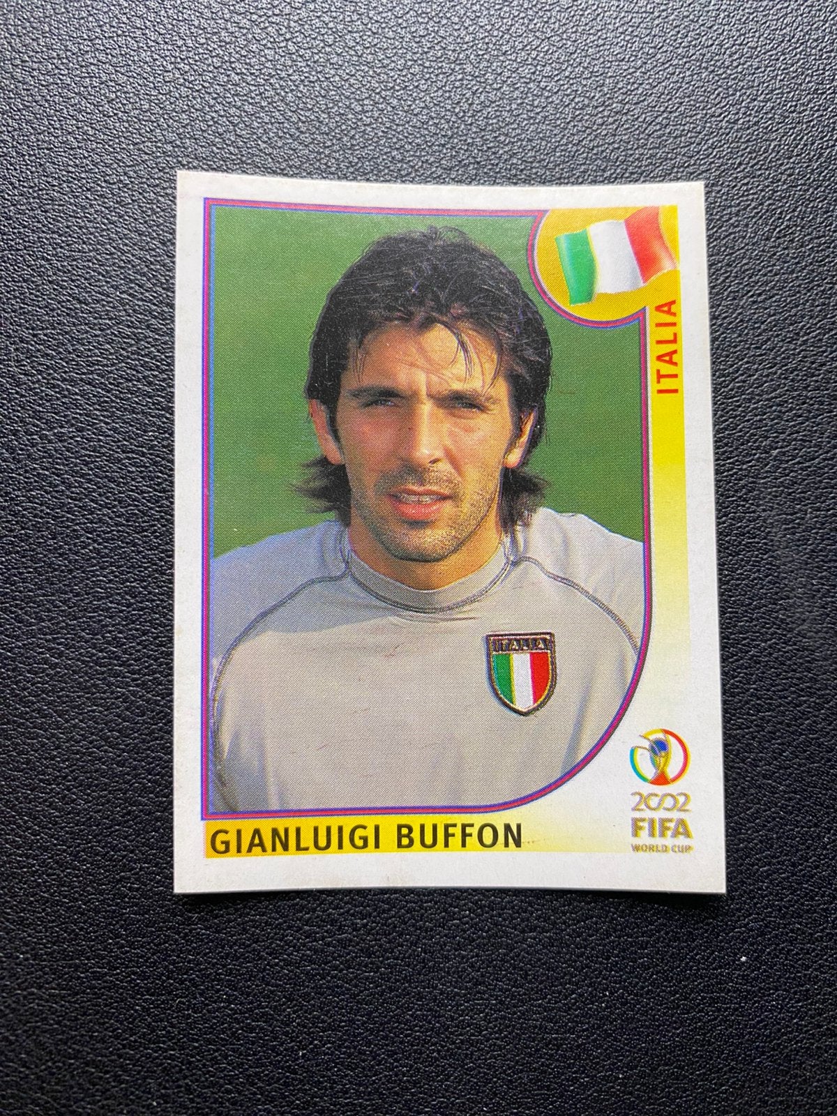 Gianluigi Buffon - Italië - Panini WK 2002 Sticker, Ophalen of Verzenden, Zo goed als nieuw, Buitenlandse clubs, Poster, Plaatje of Sticker