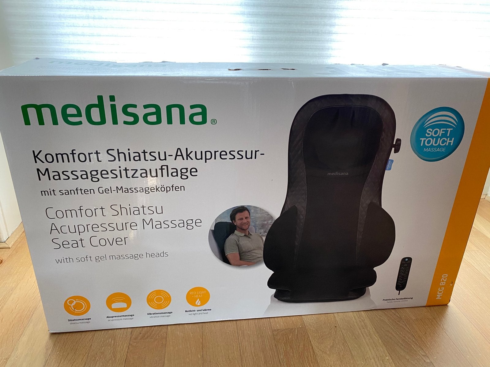 Medisana massagekussen voor stoel MCG820 zo goed als nieuw!, Ophalen, Zo goed als nieuw, Massagestoel of Kussen