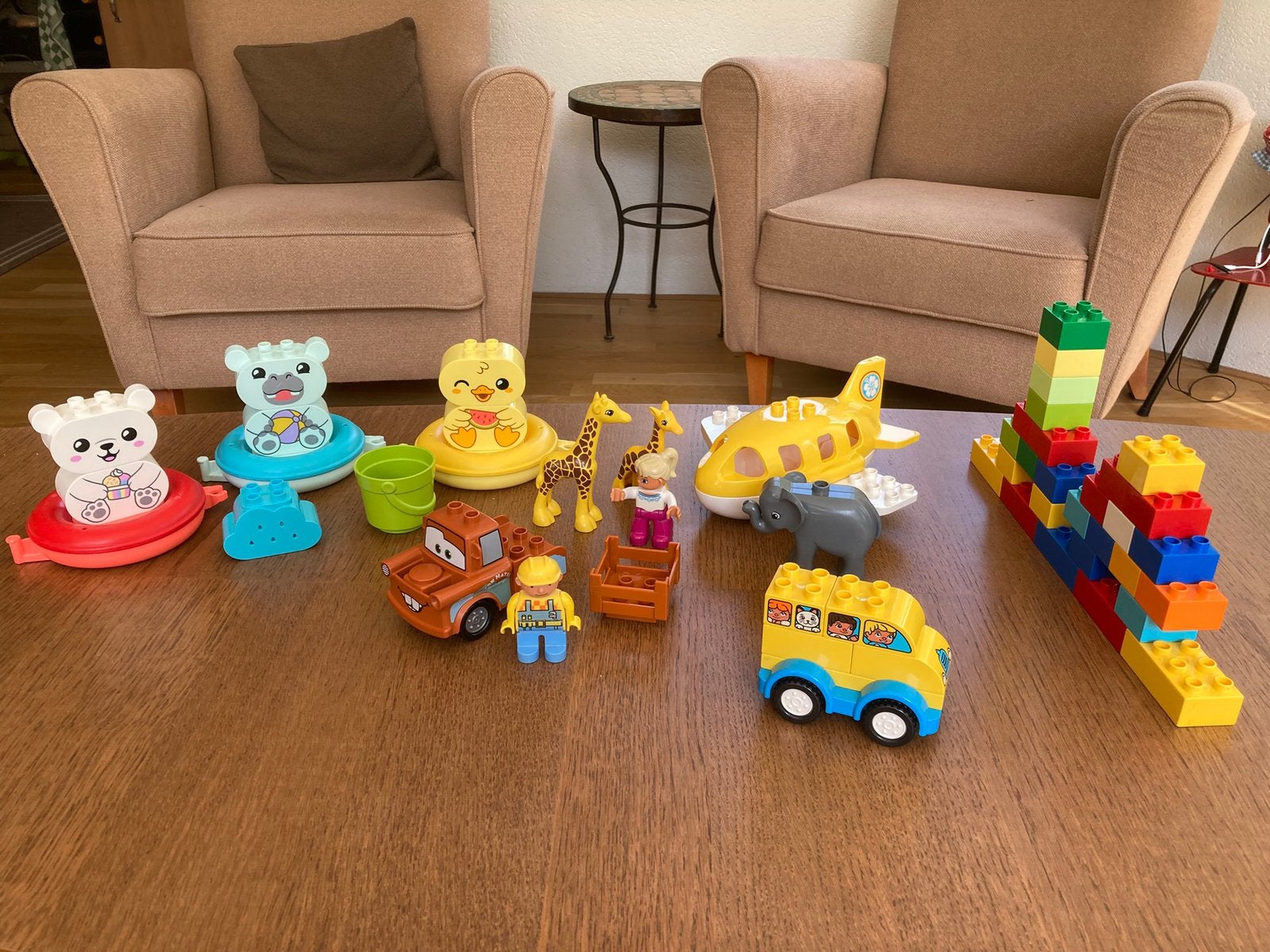 Duplo, oa Drijvende dierentuin, auto’s,vliegtuig,dieren, enz, Ophalen of Verzenden, Gebruikt, Duplo