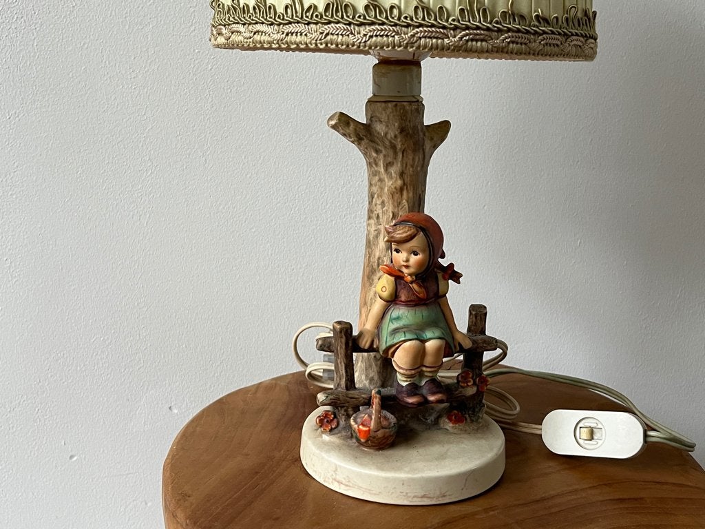 Vintage Goebel Hummel tafellamp genaamd 'Just Resting', Ophalen of Verzenden, Gebruikt, Keramiek, Vintage