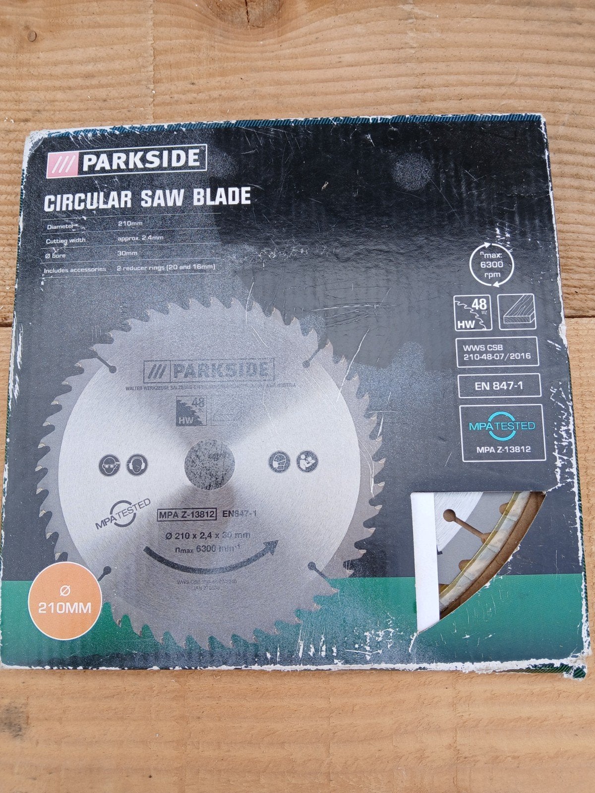 nieuw parkside cirkelzaagblad 210x2,4x30mm, Ophalen, Nieuw, Minder dan 700 watt, Haakse handslijpmachine
