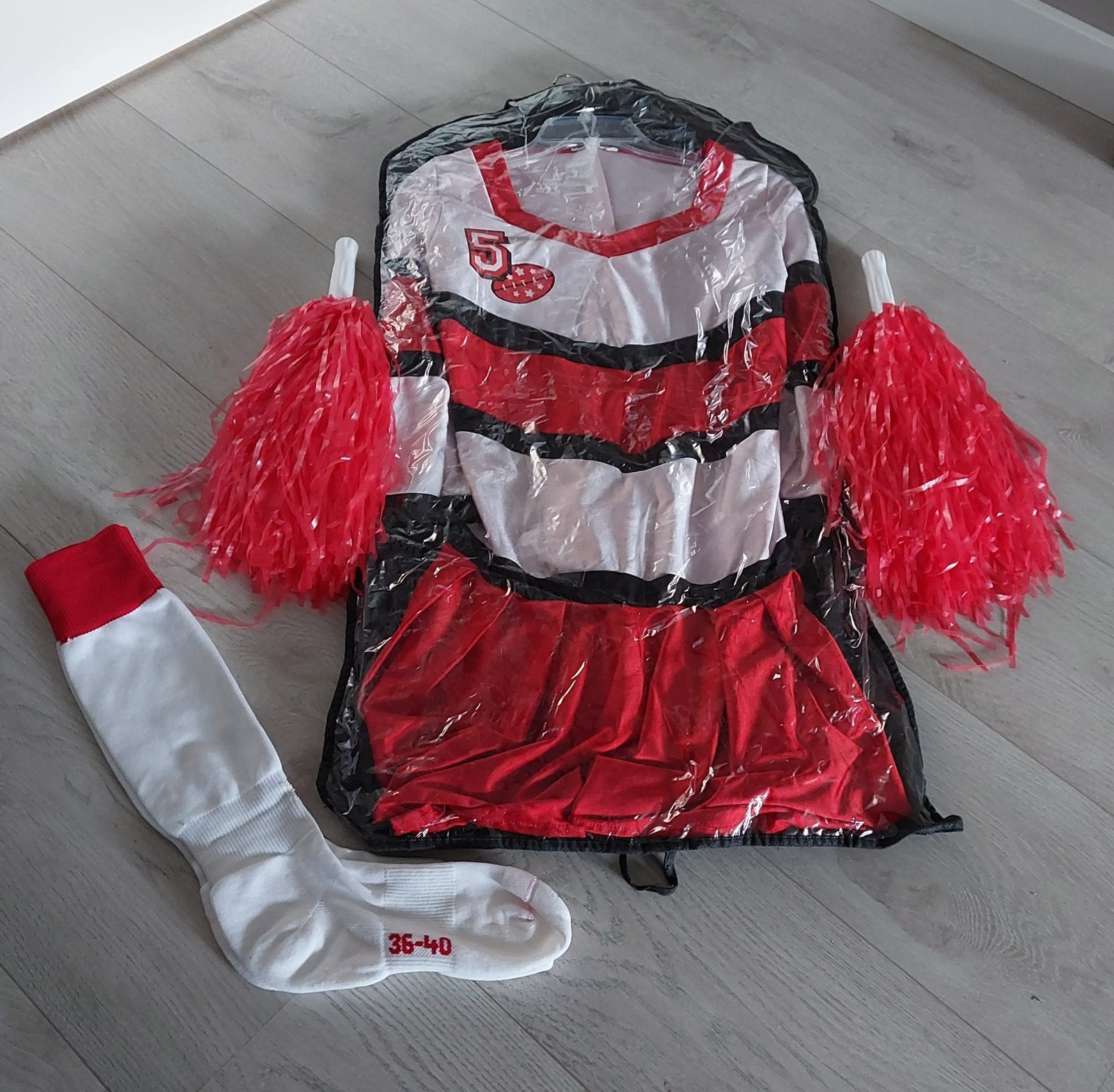 Cheerleader outfit maat S, Ophalen of Verzenden, Zo goed als nieuw, Carnaval